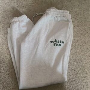 White Fox Sweatpants